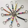 Porte-clés Extracteur de carte sans contact Long Nail Keychain Porte-cigarette Business Clip Avec Faux Pom DropshipKeychains Fier22