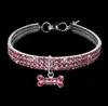 Strass dierbenodigdheden Hond Kat Halsband Kristal Puppy Chihuahua Halsbanden Ketting Voor Kleine Middelgrote Honden Diamanten Sieraden Accessoires SN4237