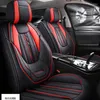 Car Seat Covers Cover Lzcs Front/Rear Vehicle Cushion Not Moves Universal Pu Leather Black/Red Non-Slide For Lada Granta E1 X45