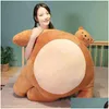 Poupées en peluche petite tête ours en peluche oreiller en peluche petit gros corps musculaire raton laveur grenouille éléphant petit ami câlin chaise coussin anniversaire Dro Dhgnu