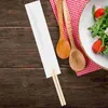أدوات المائدة مجموعات Chopsticks حقيبة التغليف El الأكمام المائدة المنزلية أكياس التغليف السيليكون ملاعق الصينية العود/