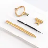 Pcs Novelty Key Gel Pen Set 0.5mm Roller Ball Pens Black Color Writing Student Stationery Office Tool School Supplies F930