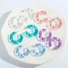 Boucles d'oreilles pendantes transparentes pour femmes, accessoires ronds colorés, couleur bonbon, mode coréenne, bijoux cadeau tendance, 2023