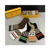 men's and women's socks five pairs of luxury sports spring and winter letter printing F socks embroidered cotton socks men and women Without box