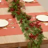 Guirnalda de plantas artificiales de Navidad de 2M, decoración de pino y ratán para centros de mesa, vides falsas, decoración para sala de estar, corona para el hogar