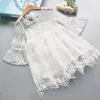 Robes de fille Robe d'été à pois pour filles Robe élégante rouge pour enfants Vêtements décontractés pour filles Robe tutu de fête d'anniversaire de mariage pour filles 3 6 8 ans 230407