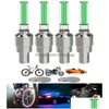 Party Favor Wheel Led Flash Light Car Tire Vae Stems Caps Bicycle Motorcycle 2Pcs Drop Delivery 202 Dhkss