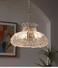 Ice Glass Pendant Lamps American Vintage Chandeliers Pendant Lights Fixture French Matsal Restaurang Hängande lampa Hemkonst Decor Bedroom Lustar Lamparas
