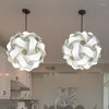 Pendant Lamps Puzzle Lampshade Lamp Nordic Light Shade Ceiling Hanging Lighting Fixture Home Decoration Modern Creative Interesting