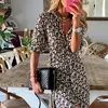 Casual Dresses Fashionabla Summer Women's Shirt Dress Casual Pattern Printed Line Dress Women's Long Sleeve Bohemian Beach Dress 230407