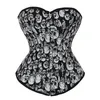 Femmes gothique crânes Corset grande taille S-6XL à lacets Vintage Steampunk surbuste corps Shaper taille formateur Shapewear Corselet227s