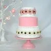 Bakeware Tools Alzata per torta fondente con piede alto da 12 pollici Pink Baby Shower Pops Decorazione da tavola Dessert Candy Bar Fornitore di feste
