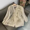 Frauen Pelz Winter Jacke Faux Mantel Koreanische Elegante Strickjacke Für Frauen 2023 Herbst Oberbekleidung Nerz