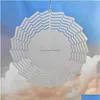 Arts And Crafts Sublimation Wind Spinner Sublimated 10Inch Blank Metal Ornament Double Sides Blanks Diy Ch Dhl