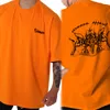 Męskie tshirty męskie koszula bawełny stały kolor T -koszulka luźna gimnastyka gimnastyka kulturystyka fitness Top Streetwear Mens TESE Ubranie 230407