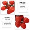 Décoration de fête 10 pièces fausses tomates cerises décor de fruits réalistes accessoires d'enseignement de la maternelle