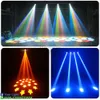 Moving Head Lights Yuer Combination 100W LED Moving Head High Bright Mobile Heads Beam Effect for Home Disco Bar Stage Wedding Show DJ Party Light Q231107