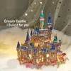 3D-Puzzles Iron Star J62227 Metallpuzzle Dream Castle Fantasy mit Licht Modellbausätze Montagespielzeug für Kinder Erwachsene Geschenke DIY 230407