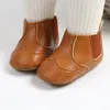 Botas Criança Bebê Meninas Soft Sole Antiderrapante Primeiro Walker Sapatos para Outono Inverno Crianças