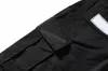 Męskie spodnie ładunki męskie streetwear hip hop cort swobodne spodnie wojskowe Retro Multi-Pockets Prosty luźne kombinezon przycisk Fly Para Prosta nogi