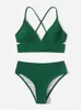 Swim Wear Seksowne bikini damskie stroje kąpielowe czarne koronkowe żebrowane stroje kąpielowe bikini set bikini letnia plaż