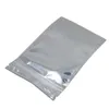 Sacchetto di imballaggio con cerniera richiudibile in foglio di alluminio di plastica trasparente Conservazione degli alimenti per sacchetti con cerniera in polietilene Richiudi i sacchetti di alluminio Mylar Ikifo