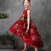 Robes de fille Bébé fille fleur princesse robe de bal fête Tutu robe de traînée pour anniversaire mariage robe de noël pour enfants vêtements pour enfants 230407
