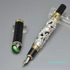 wholesale High quality Pen Unique Dragon Spit bead Reliefs Fountain pen office school supplies Writing Smooth ink pens