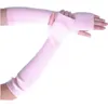 Fingerless Gloves ERaBLe Womens 40cm Length Sleeve With Thumb Hole