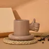Кружки с рукояткой, керамика с подносом, кофейная кружка, чай с молоком, офисные чашки, посуда для напитков, коробка для подарка на день рождения