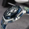 I designer guardano il movimento del quarzo da uomo impermeabile per orologio da polso di alta qualità per le ore per le mani cinghia metallica semplice di lusso popolare watc