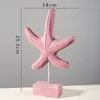 Decorative Objects Figurines Ocean Them Style Starfish Seahorse Conch Decoration Wood Furniture Handicrafts Wine Cabinets Restaurant Home Decoration 230406