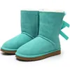 Warm Boots Snow Boot Ankle Bootss Australian Classic Womens Mini Half Winter Full Fur Fluffy Furry Satin Usa Booties Slippers Trendy Shoes