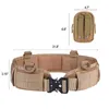 Ceinture extérieure réglable de soutien de taille pour équipement adulte alliage épaissir Nylon costume Pack ensemble boucle hommes