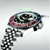 2023 Top męski zegarek wszystkie prace automatyczne zegarki mechaniczne ze stali nierdzewnej niebieski czerwony ceramiczne szafirowe szkło 40mm męskie zegarki na rękę zegarki na rękę pełna funkcja