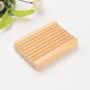 Wooden Natural Bamboo Soap Dishes Tray Holder Storage Soap Rack Plate Box Container Portable Bathroom Soap Dish Storage Box dh87