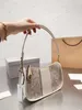 Torby wieczorowe torby na ramię luksusowe designerskie torbę nową torbę swinger skórzaną płótno zszywając torebkę