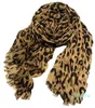 Luxury-Autumn Winter New Leopard Tassel rynkor Casual Wild Ladies Scarf Classic Print Mönster Bomull Creasing Scarf Big Size