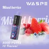 Orijinal Waspe 8000 Puf Tek Kullanılabilir Vape Kalem Pod Cihaz Puf 7000+/7K Şarj Edilebilir İsteğe Bağlı Tek Kullanımlık Elektronik Sigara