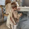 Baby meisje gesmokte Romper baby Kiel handgemaakte jumpsuit peuter meisjes vintage fluwelen rompertjes kinderen Spaanse Boutique kleding 210722