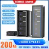 48V 200AH LIFEPO4 배터리 팩 10kW 리튬 배터리 6000 사이클 최대 32 평행 Rs485 캔에 태양 오프/오프 그리드 인버터 세금 없음