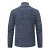 Maglioni da uomo Maglione da uomo alla moda Spessore caldo Design con cerniera Colletto alla coreana Pullover a maniche lunghe Autunno Inverno Casual Bottoming