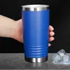 20oz tumbler rostfritt stål vakuumisolerade terminer lock kaffe öl kopp stor kapacitet sport vatten kolv muggar termos kall flaska peunr