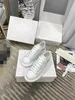 Top nieuwe dames mode platte sneaker casual schoenen canvas lederen brief overlays modeplatform heren dames lage sneakers2023