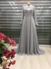 Party Dresses Chiffon Appliques 2023 Muslim Prom Dress High Neck Long Sleeve A Line Saudi Arabic Moroccan Caftan Evening Formal Gowns