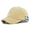 Berretti da baseball Berretto da baseball in pelle scamosciata a tesa corta Uomo Donna Cotone Lettere vintage Cappello da ricamo Visiera esterna regolabile Snapback