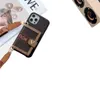 Belle Crossbody Card Wallet Designer Phone Cases pour Samsung Galaxy S10 S20 S21 S22 NOTE 10 20 21 22 Plus Ultra Hangbag Brown Flower Retro Case Cover HKD230807