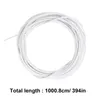 Curtain 10 Meters Rope Hanger Hooks Strings Lanyard White Wire Steel Cords