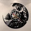Wall Clocks Vintage Clock Quaker Exotic Nature Art Parakeet Record Amazons Tropical Bird Parrot Decorative