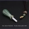 Hanger kettingen natuurlijke groene chalcedony door handgesneden jade sieraden mode boetiek mannen en vrouwen verfraaien